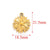 5 Pcs/package Simple Style Wings Flower Shell Stainless Steel Plating Pendant Jewelry Accessories