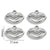 5 PCS/Package 16 * 21mm 304 Stainless Steel Lips Pendant Jewelry Accessories