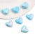 5 Pieces Arylic Heart Shape Beads