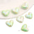 5 Pieces Arylic Heart Shape Beads