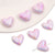 5 Pieces Arylic Heart Shape Beads