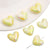 5 Pieces Arylic Heart Shape Beads