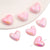 5 Pieces Arylic Heart Shape Beads