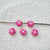 5 Pieces Diameter 3mm Hole Under 1mm Alloy Snowflake Beads