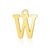 5 Pieces Stainless Steel 18K Gold Plated Letter