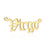 5 Pieces Stainless Steel 18K Gold Plated Letter