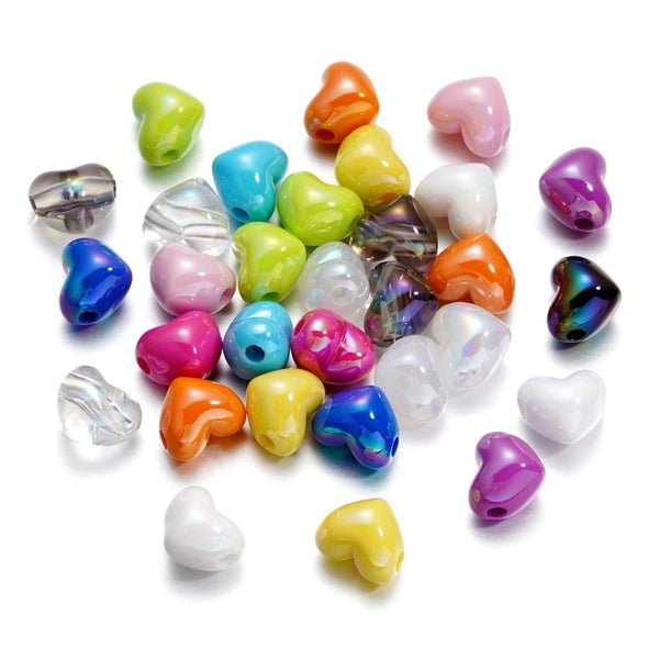 5 PCS/Package Arylic Solid Color Beads