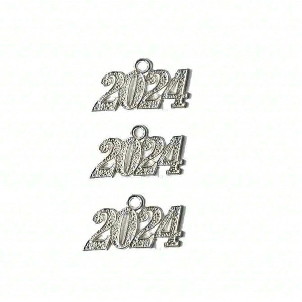 5 Pieces Diameter 3mm Hole Under 1mm Alloy Alloy Letter Pendant