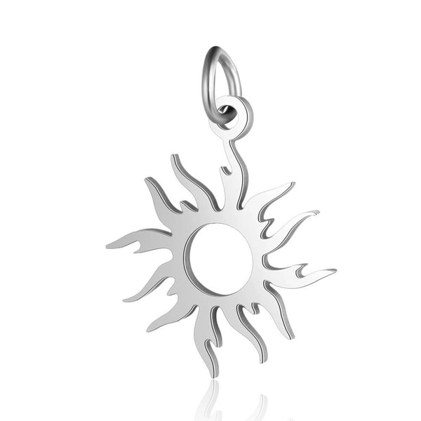 5 Pieces Stainless Steel 18K Gold Plated Sun