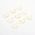 50 Pcs/package Simple Style Moon Glass Stoving Varnish Jewelry Accessories