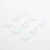 50 Pcs/package Simple Style Moon Glass Stoving Varnish Jewelry Accessories