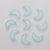 50 Pcs/package Simple Style Moon Glass Stoving Varnish Jewelry Accessories