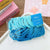 50 Pieces Gradient Color Basic Style High Elasticity Towel Ring Girl Children Hair Braiding Head Rope Does Not Hurt Hair Rubber Bands Hair Ring