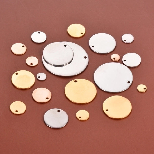 50 PCS/Package Stainless Steel Plating Pendant