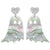 55726 Acrylic Colorful Ghost Earrings European And American Exaggerated Halloween Ghost Earrings Personality Female Ear Rings