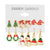 6 Pairs Ethnic Style Cartoon Character Christmas Tree Enamel Alloy Earrings