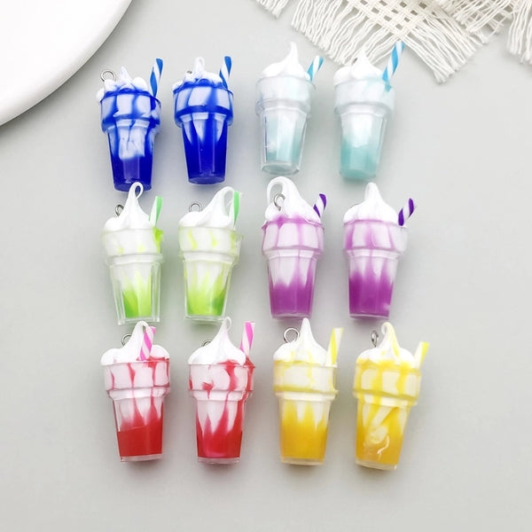 6 Models, 2 Each, 12/Bag Resin Ice Cream Pendant