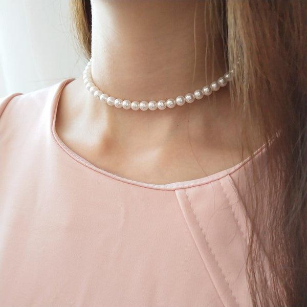 925 Sterling Silver Artificial Pearl Necklaces