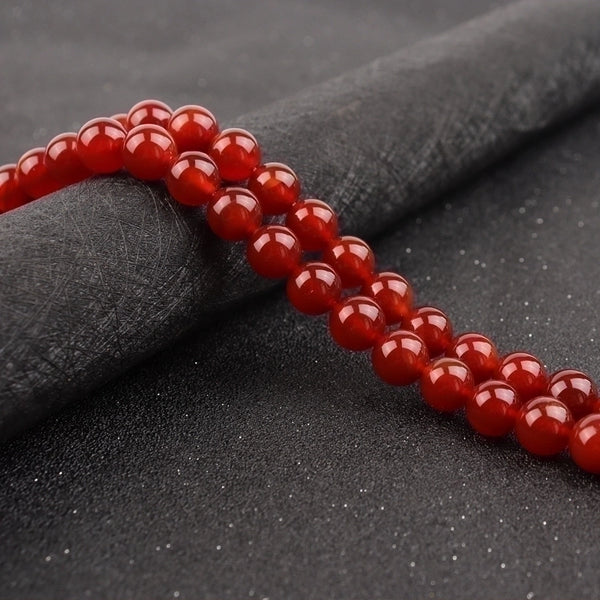 7a Red Agate Loose Beads Natural Stone Semi-finished Round Beads