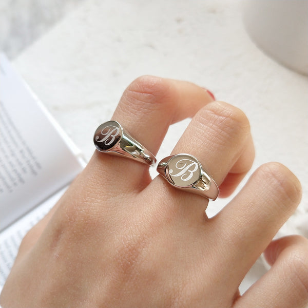 925 Sterling Silver Geometric Silver Electroplating Rings