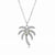 Women Fashion Ginkgo Coconut Tree Silver Electroplating Necklaces