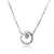 Korean Women Geometric Metal Silver Electroplating Necklaces