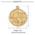 A Pack Of 3 15*18mm 201 Stainless Steel 18K Gold Plated Geometric Cross Round Polished Pendant