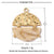 A Pack Of 3 15*18mm 201 Stainless Steel Natural Stone Shell 18K Gold Plated Square Oval Polished Pendant