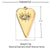 A Pack Of 3 24 * 22mm 201 Stainless Steel Natural Stone 18K Gold Plated Sector Square Polished Pendant