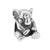 A Pack Of 3 Simple Style Animal Angel House Stainless Steel Polishing Beads Jewelry Accessories