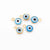 A Pack Of 30 Simple Style Devil's Eye Stainless Steel Enamel Pendant Jewelry Accessories