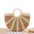 A Simple Hand-carried Straw Solid Color Casual Hand-woven Bag 41*38*8cm