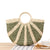 A Simple Hand-carried Straw Solid Color Casual Hand-woven Bag 41*38*8cm