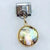 Abalone Shell Geometric Pendant Italian Module