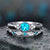 Accessories Simple Fashion Green Zircon Women's Alloy Sapphire Ring