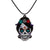 Acrylic Fashion Skeleton Skull Necklace  (green) Nhyl0266-green