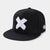 Adjustable Embroidery Letter X Flat Brim Baseball Cap Casual Hat