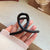 Advanced Sense Black Oversized Letter Hairpin  New Back Head Clip Elegant Shark Clip Hair Accessories Headdress