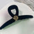 Advanced Sense Black Oversized Letter Hairpin  New Back Head Clip Elegant Shark Clip Hair Accessories Headdress