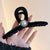 Advanced Sense Black Oversized Letter Hairpin  New Back Head Clip Elegant Shark Clip Hair Accessories Headdress