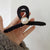 Advanced Sense Black Oversized Letter Hairpin  New Back Head Clip Elegant Shark Clip Hair Accessories Headdress