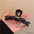 Advanced Sense Black Oversized Letter Hairpin  New Back Head Clip Elegant Shark Clip Hair Accessories Headdress