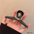 Advanced Sense Black Oversized Letter Hairpin  New Back Head Clip Elegant Shark Clip Hair Accessories Headdress