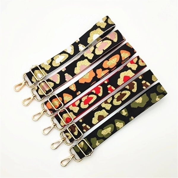 All Seasons Polyester Leopard Sling Strap Bag Strap