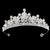 Alloy Crown Leaves Diamond Bride Crown Silver Wedding Party Hair Crown Hair Accessories Bride Hair Crown Headwear Wholesale