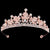 Alloy Crown Leaves Diamond Bride Crown Silver Wedding Party Hair Crown Hair Accessories Bride Hair Crown Headwear Wholesale