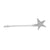 Alloy Diamond Five-pointed Star Hairpin Flash Diamond Star Hairpin Nhhn155499