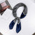 Alloy Korea  Scarf  (1 Scallop Floral Blue)   Nhmn0370-1-scallop-floral-blue