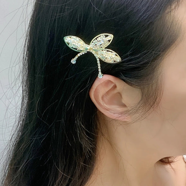 Alloy Leaves Feather Bow Knot Hair Clip