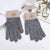 Alpaca Wool Knitted Touch Screen Gloves Women's Full-finger Warm Padded Velvet Lovers Gloves Korean Winter Riding Gloves